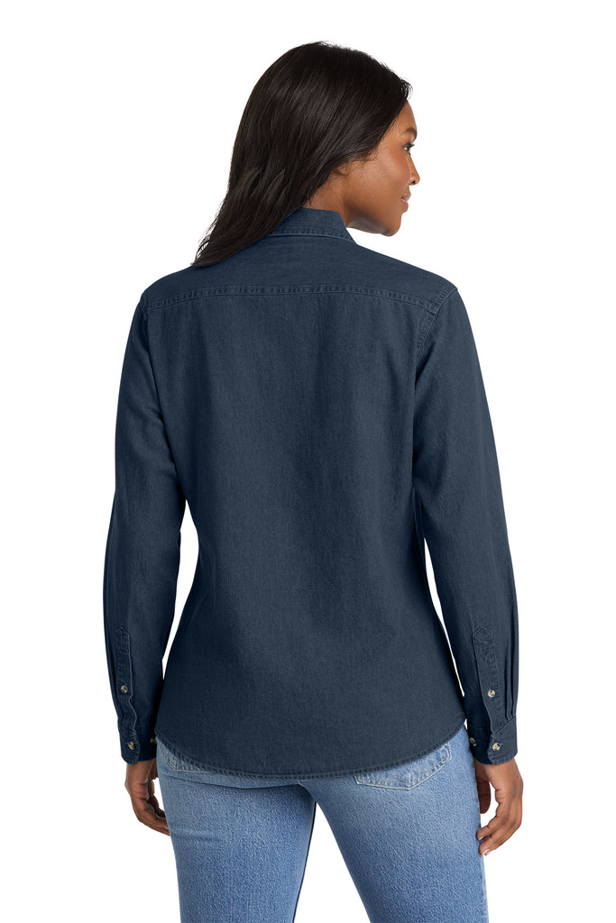 Delta Sigma Theta Long Sleeve Denim Crest Shirt