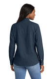 Zeta Phi Beta Long Sleeve Denim Crest Shirt