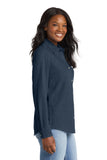 Delta Sigma Theta Long Sleeve Denim Crest Shirt