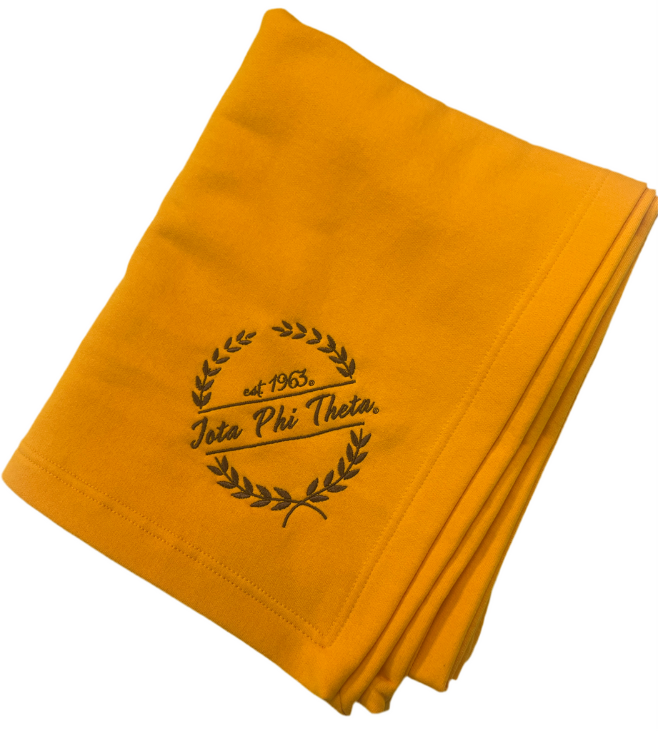 Iota Phi Theta Embroidered Wreath Blanket