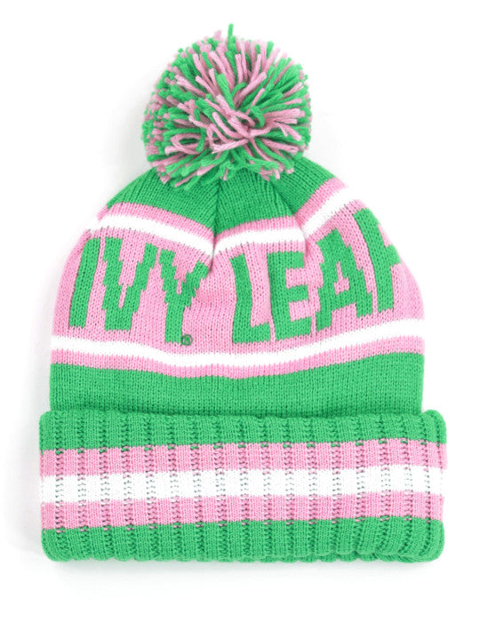 Alpha Kappa Alpha 1908 3D Letter Knit Beanie