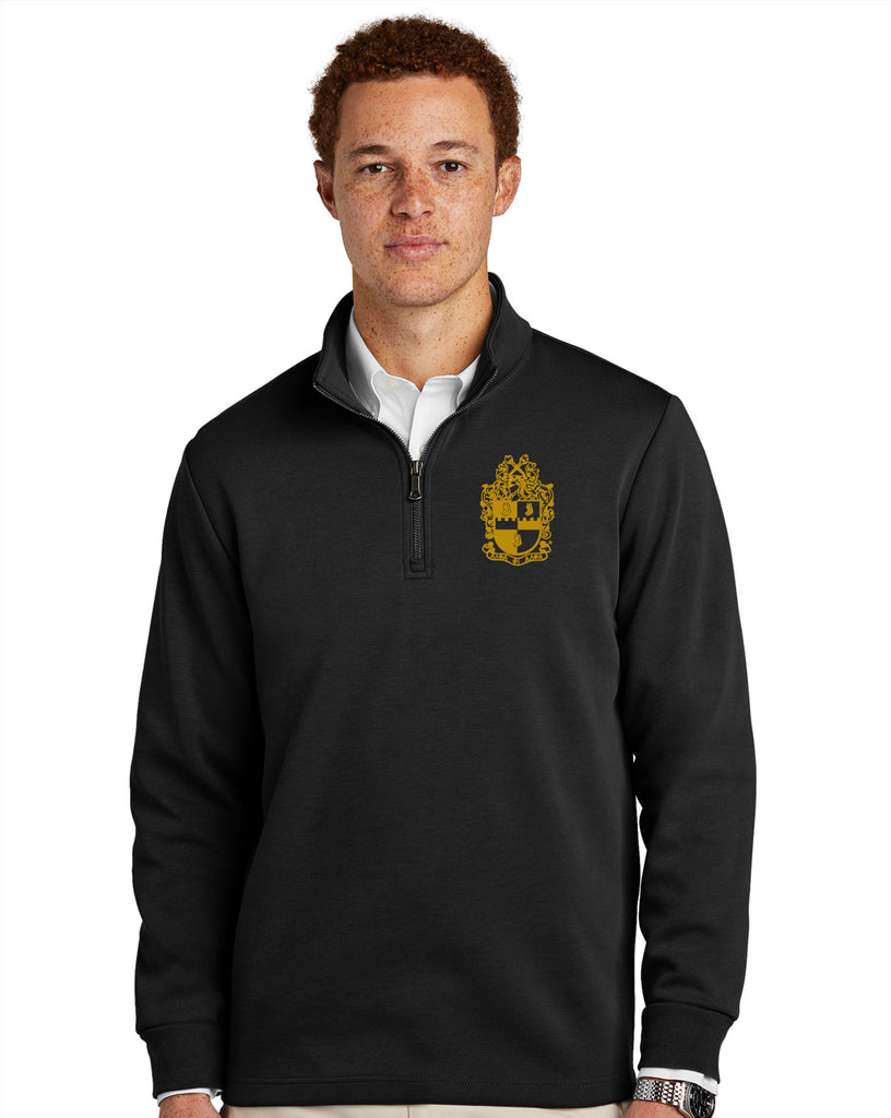 Alpha Phi Alpha Brooks Brothers Premium Crest 1/4 Zip