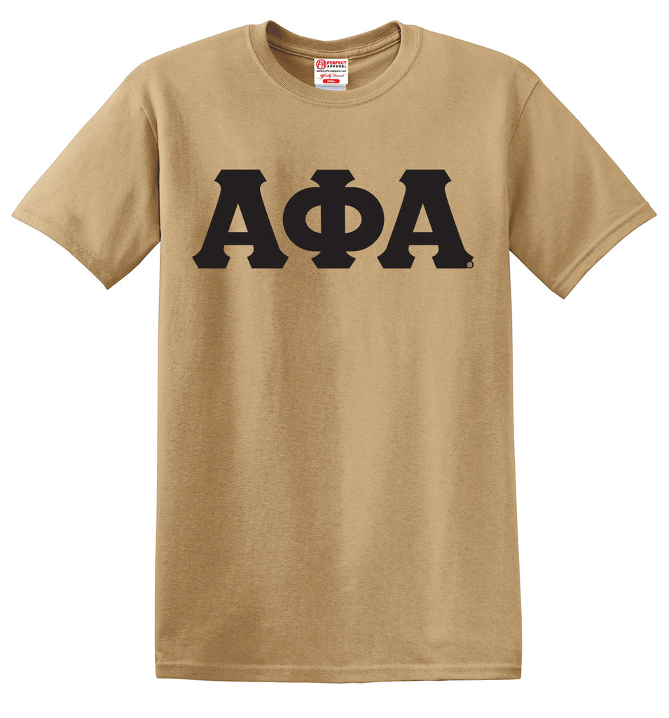 Alpha Phi Alpha Single Layer 3 Letter Greek Embroidered T-Shirt