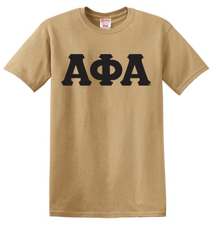 Alpha Phi Alpha Single Layer 3 Letter Greek Embroidered T-Shirt