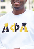 Alpha Phi Alpha Color Block Greek Lettered Crewneck Sweatshirt