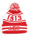Delta Sigma Theta 1913 Knit 3D Letter Beanie