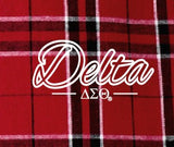 Delta Sigma Theta Flannel Plaid Pant / Pajama