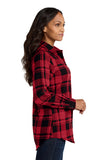 Delta Sigma Theta Plaid Flannel Tunic