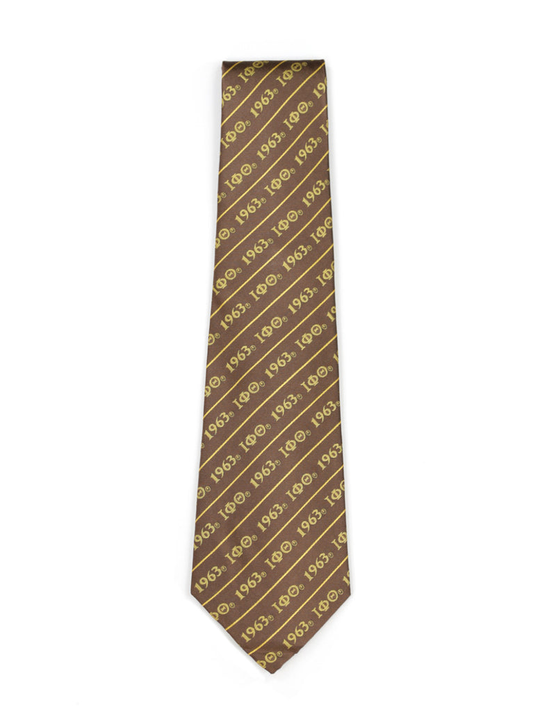 Iota Phi Theta Tie - Brown and Gold