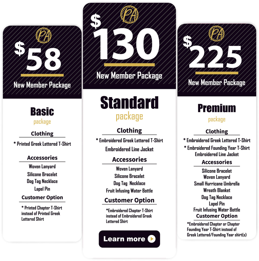 Alpha Phi Alpha New Member Package