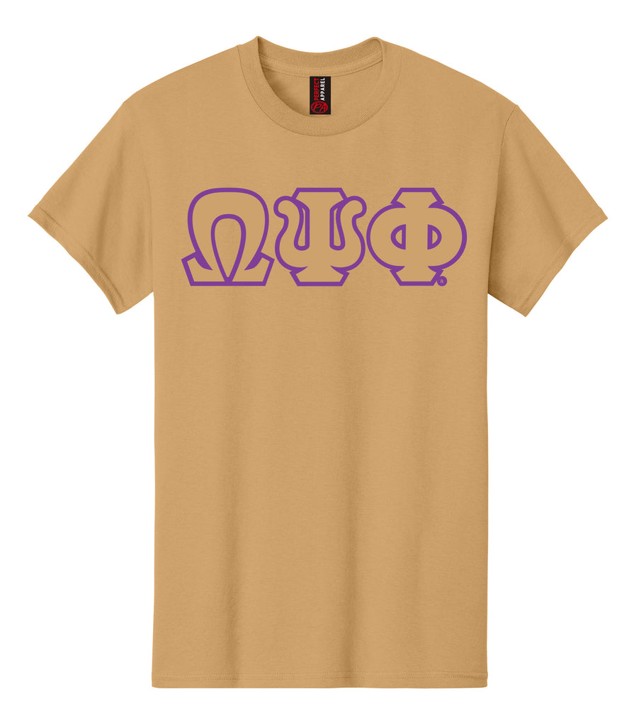 Omega Greek 3 Lettered Embroidered T-Shirt - Omega Psi Phi