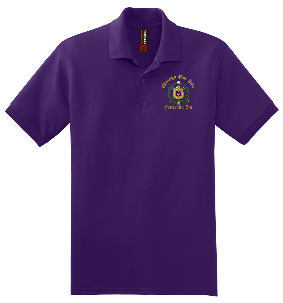 Omega Crest Polo- Omega Psi Phi