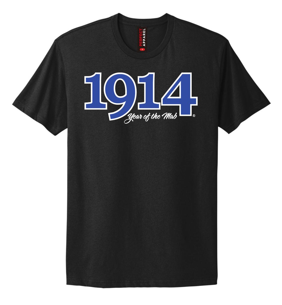 Founding Year Embroidered 1914 T-Shirt- Phi Beta Sigma