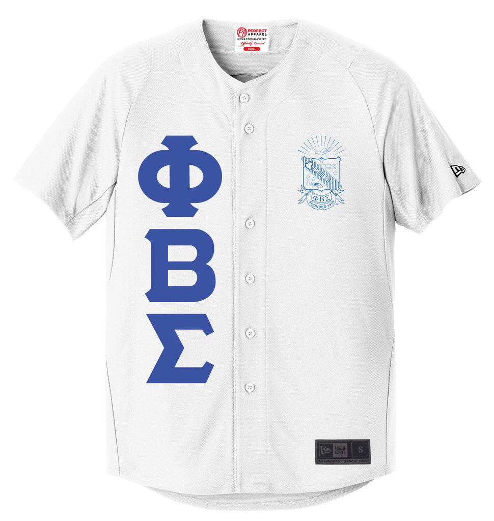Phi Beta Sigma New Era Crest Baseball Jersey