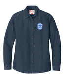 Zeta Phi Beta Long Sleeve Denim Crest Shirt