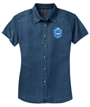 Zeta Phi Beta Denim Crest Shirt
