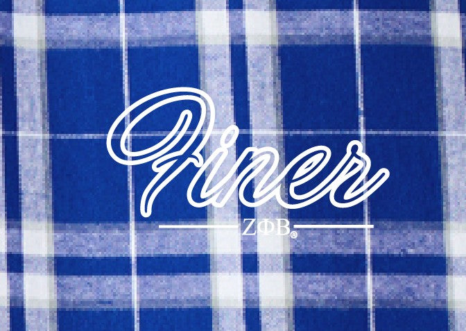 Zeta Phi Beta Flannel Plaid Pant / Pajama
