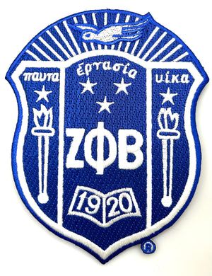 Zeta 5" Shield Patch- Zeta Phi Beta
