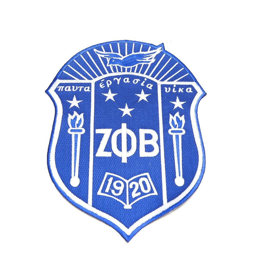 Zeta 10" Shield Patch- Zeta Phi Beta