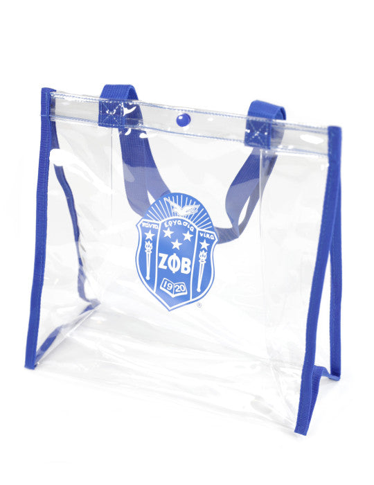 Zeta Phi Beta Clear Large Stadium Bag