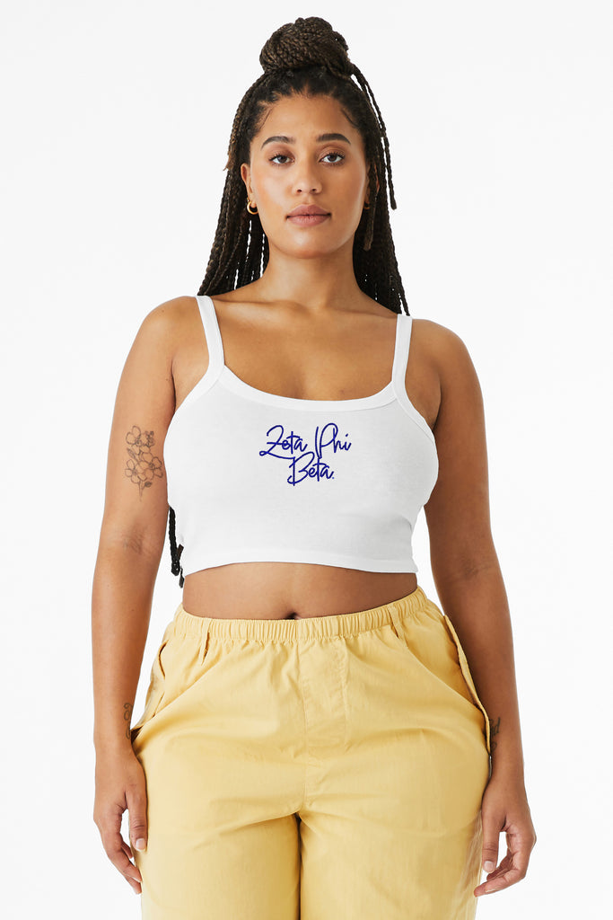 Zeta Phi Beta Crop Tank Top