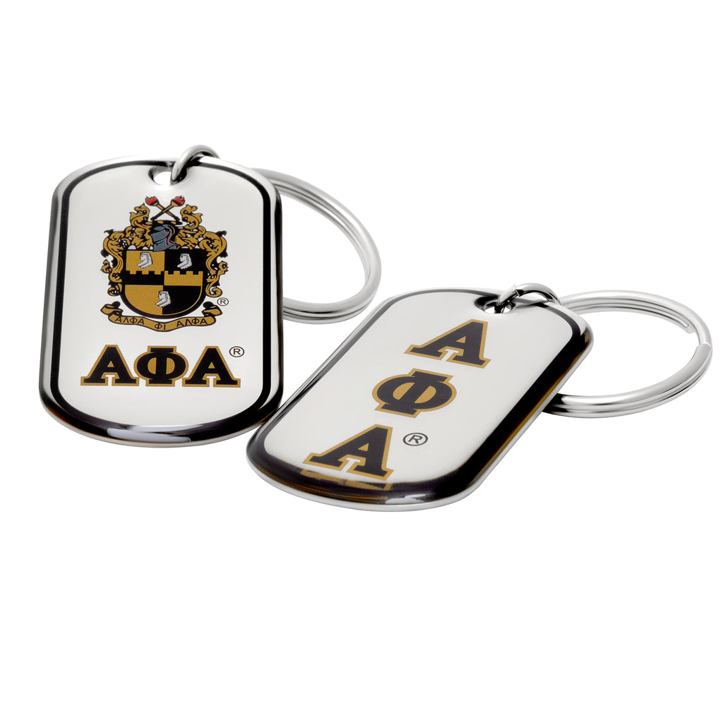 Alpha Dog Tag Keychain - Alpha Phi Alpha