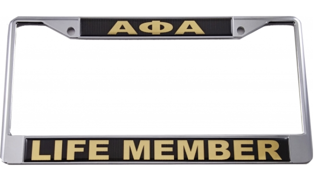 Alpha Phi Alpha Life Member License Plate Frame