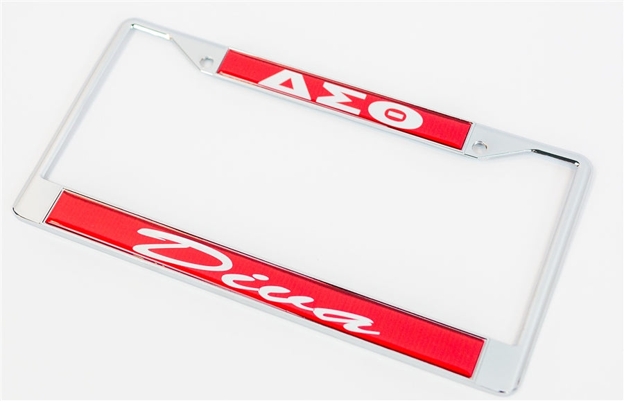 Diva Plate Frame - Delta Sigma Theta