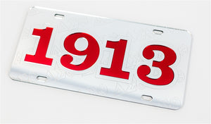 Delta Sigma Theta Silver 1913 License Plate