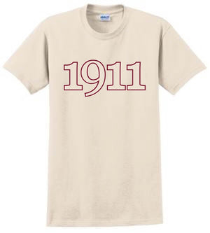 Founding Year Embroidered 1911 T-Shirt - Kappa Alpha Psi