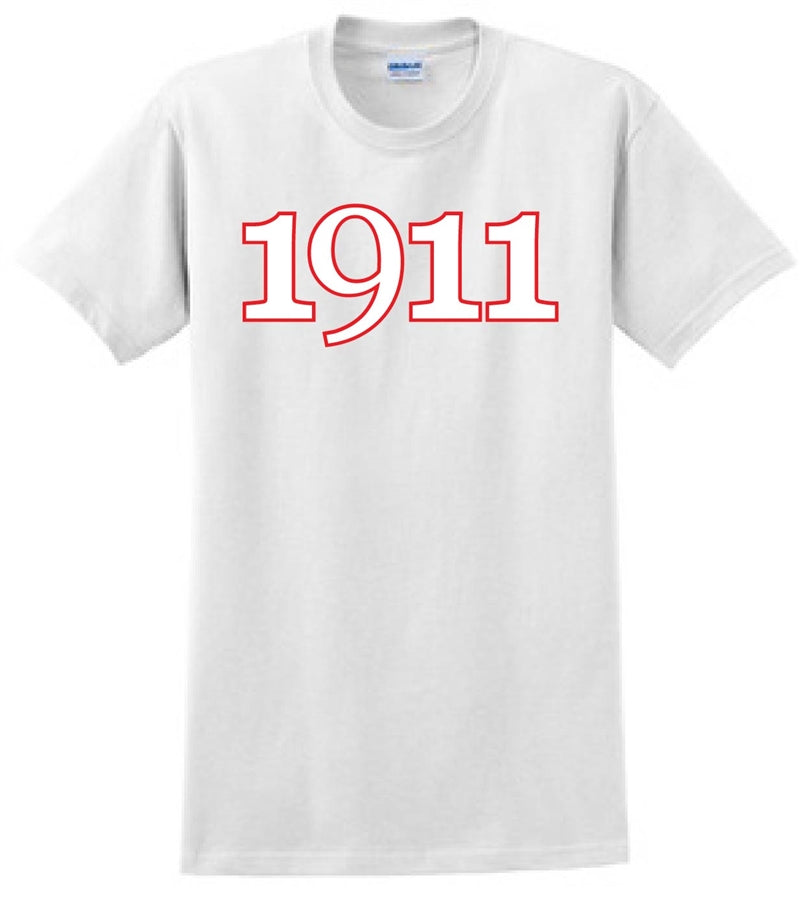 Founding Year Embroidered 1911 T-Shirt - Kappa Alpha Psi