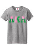 Alpha Kappa Alpha Color Block Greek Letter T-Shirt