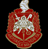 Delta Sigma Theta Shield with Crystals Lapel pin