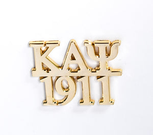 KAY / 1911 Gold Lapel Pin - Kappa Alpha Psi