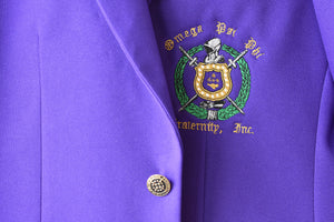 Purple 2 Button Blazer - Omega Psi Phi