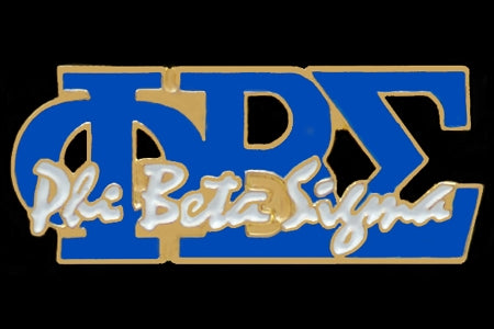 Sigma 3 Letter Script Lapel Pin - Phi Beta Sigma