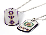 Omega Dog Tag Necklace - Omega Psi Phi