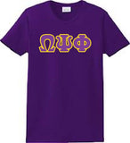Omega Greek 3 Lettered Embroidered T-Shirt - Omega Psi Phi