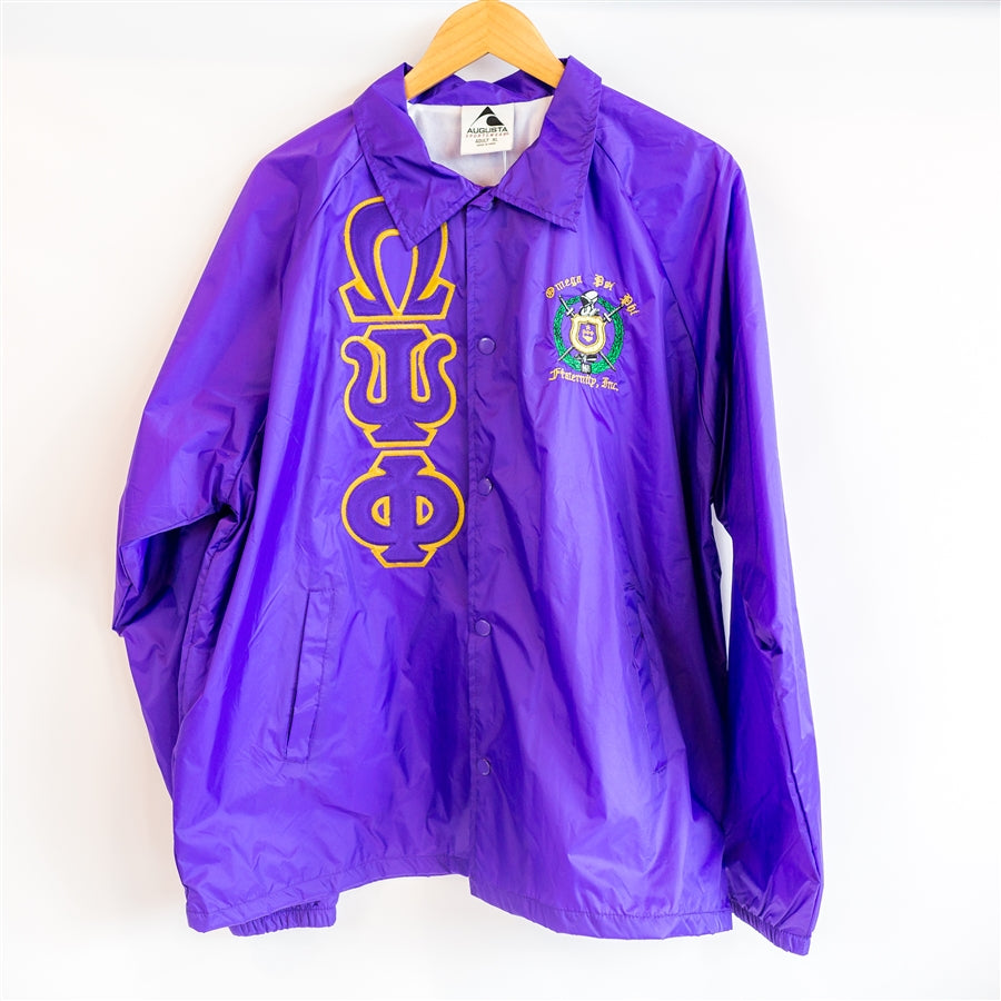 Omega Psi Phi Greek Lettered Crossing Line Jacket