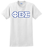 Phi Beta Sigma 3 Greek Letter Embroidered T-Shirt
