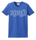 Zeta 1920 Founding Year Embroidered T-Shirt - Zeta Phi Beta