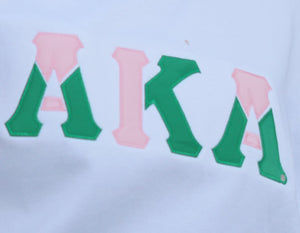 Alpha Kappa Alpha Color Block Greek Lettered Hoodie