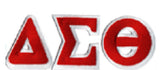 Delta Small Connected Greek Letters Patch - Delta Sigma Theta