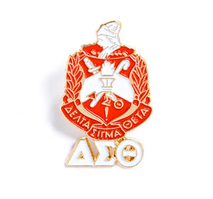 Delta Sigma Theta Shield with Letter Lapel Pin