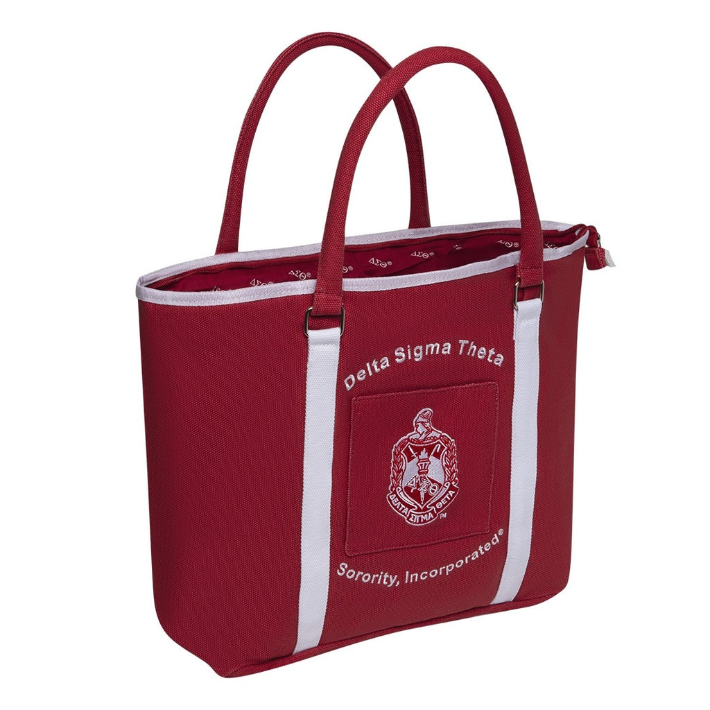 Delta Sigma Theta Shield Canvas Tote Bag
