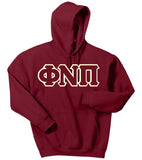 Phi Nu Pi Pull Over Hoodie Embroidered Sweatshirt - Kappa Alpha Psi
