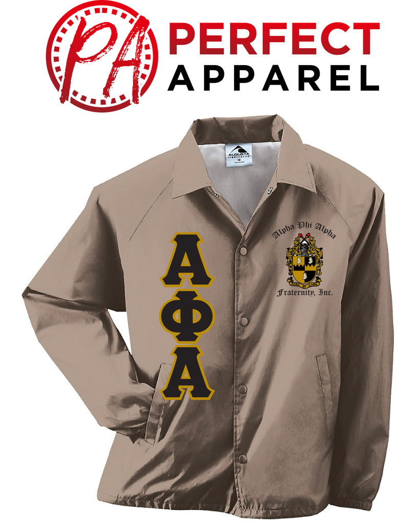 Alpha Phi Alpha Greek Lettered Crossing Line Jacket