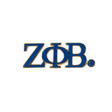 Zeta Phi Beta Color Greek Letter Lapel Pin