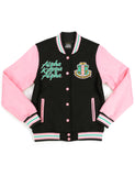 AKA Fleece Varsity Jacket - Alpha Kappa Alpha