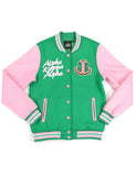 AKA Fleece Varsity Jacket - Alpha Kappa Alpha